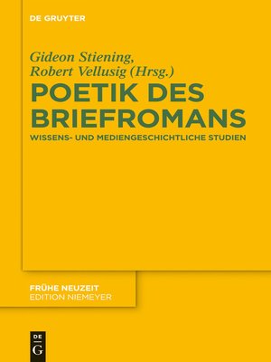 cover image of Poetik des Briefromans